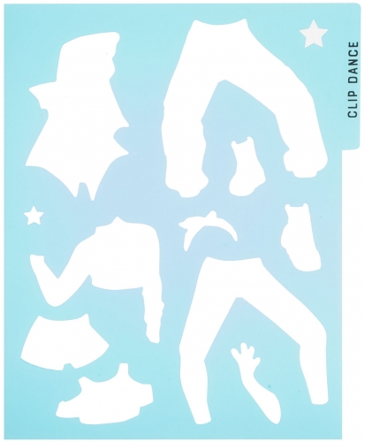 Картинка Альбом творчества и рисования с наклейками и трафаретами Танцы TOPModel Dance Раскраска Топ модель для девочек 0411453 4010070575588 фото 6