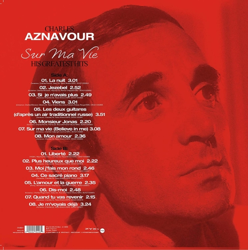 Картинка Charles Aznavour His Greatest Hits Sur Ma Vie (LP) ZYX Music 393268 090204704965 фото 2