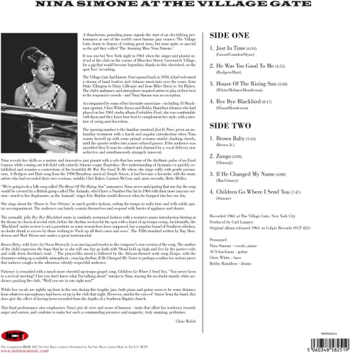 Картинка Nina Simone At The Village Gate Purple Vinyl (LP) Not Now Music 398205 5060348582519 фото 3