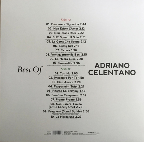 Картинка Adriano Celentano Best Of (LP) ZYX Music 402019 194111005143 фото 5