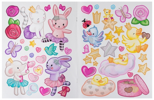 Картинка Альбом для раскрашивания с наклейками Princess Mimi Принцесса Мими (103 Stickers) 0410870/0010870 4010070429713 фото 5