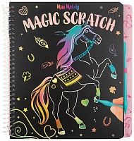 Картинка Альбом для творчества Волшебное царапание Miss Melody Magic Scratch Мисс Мелоди Скретчинг лошадей 0411457 4010070575922