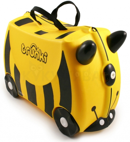 Картинка Детский чемодан Пчела Бернард на колесиках Trunki 0044-GB01-P1 5055192200443