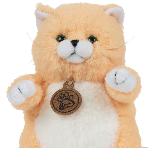 Картинка Игрушка мягкая Толстый кот 16 см (персиковый) Lapkin AT365262 4627093652624 фото 2