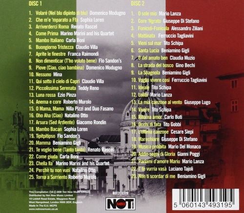 Картинка Cafe Roma 48 Original Italian Classics Various Artists (2CD) NotNowMusic 378138 5060143493195 фото 2
