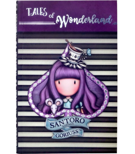 Картинка Ежедневник блокнот 17 Х 11 Х 1,5 см Gorjuss Wonderland A Little More Tea Санторо для девочек SL1087GJ02 5018997634578