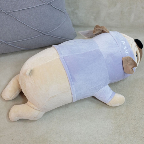 Картинка Мягкая игрушка Собака Мопс 45 см в сиреневой толстовке ТО-МА-ТО DL404513422LB 4610136046726 фото 2