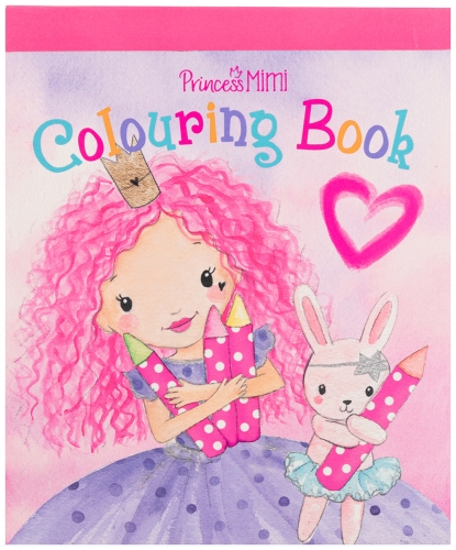 Картинка Мини-альбом для раскрашивания с восковыми мелками в сумочке Princess Mimi Colouring Book 046343 4010070393762 фото 4