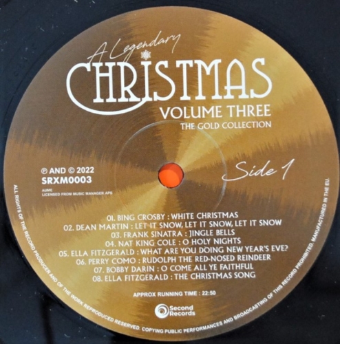 Картинка A Legendary Christmas Vol 3 The Gold Collection (Black Vinyl) (LP) Second Records 401529 9003829988109 фото 5