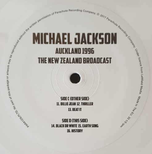 Картинка Michael Jackson Auckland 1996 The New Zealand Broadcast (2LP) Parachute Recording 400639 803343142303 фото 4