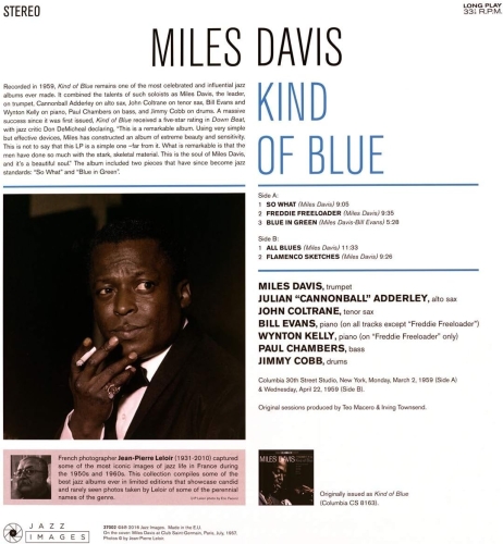 Картинка Miles Davis Kind Of Blue Images By Iconic French Photographer Jean-Pierre Leloir (LP) Jazz Images Music 401956 8437012830738 фото 3