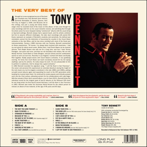Картинка Tony Bennett The Very Best of Tony Bennett (LP) New Continent Music 402092 8436569195734 фото 2