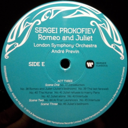 Картинка Prokofiev Romeo and Juliet Andre Previn (3LP) Warner Classics 395673 190295618605 фото 8