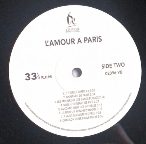 Картинка L'Amour A Paris 16 Chansons D'Amour Various Artists (LP) Bellevue (Marathon) Music 401417 5711053020963 фото 4