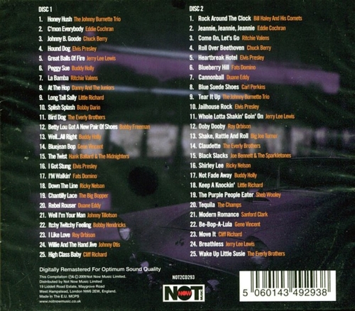 Картинка Kings Of Rock N Roll 50 Original Hits Various Artists (2CD) NotNowMusic 378146 5060143492938 фото 2