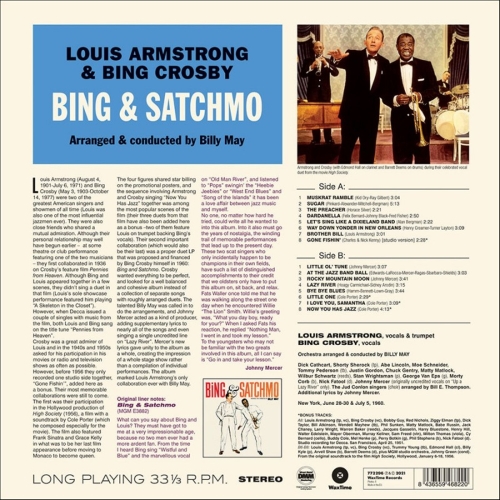 Картинка Louis Armstrong & Bing Crosby Bing & Satchmo (LP) WaxTime Music 402096 8436559468220 фото 2