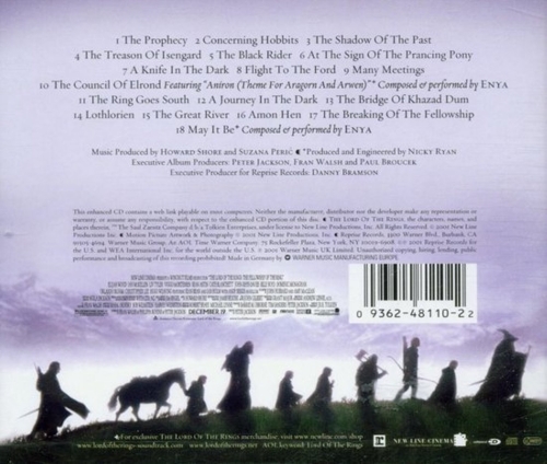 Картинка The Lord Of The Rings The Fellowship Of The Ring Soundtrack Howard Shore (CD) Reprise Records Music 402110 093624811022 фото 2