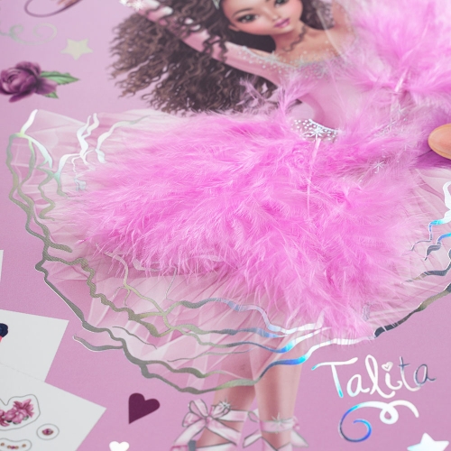 Картинка Альбом для творчества и рисования с наклейками TOPModel Create Your Ballerina Балерина Топ Модель балет раскраска для девочек 0411568 4010070586317 фото 11