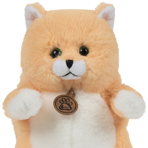 Картинка Игрушка мягкая Толстый кот 20см (персиковый) Lapkin AT365263 4627093652631 фото 2