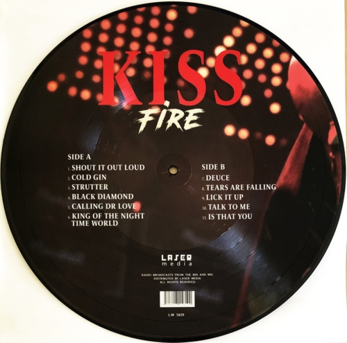 Картинка Kiss Fire The Broadcast Archives Picture Disc (LP) Laser Media Music 402120 6583817156190 фото 2