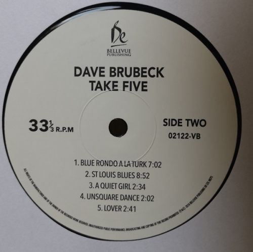 Картинка Dave Brubeck Take Five (LP) Bellevue 401393 5711053021229 фото 5