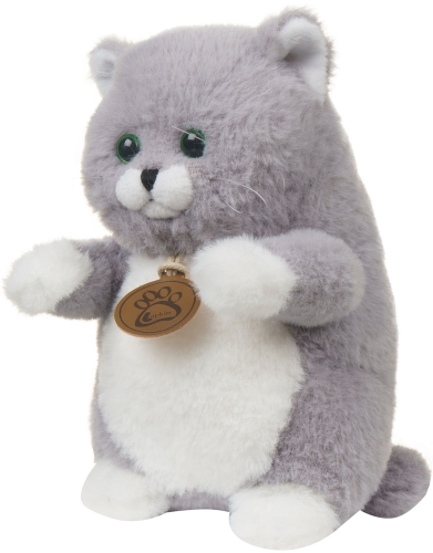 Картинка Игрушка мягкая Толстый кот 20 см (серый) Lapkin AT365236 4627093652365 фото 3