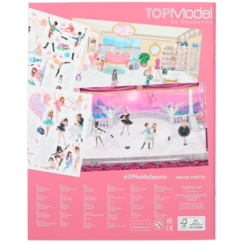 Картинка Альбом для творчества с наклейками TOPModel Ballet Stickerworld Балет стикеры Топ модель Балерина 0412123 4010070631444 фото 4