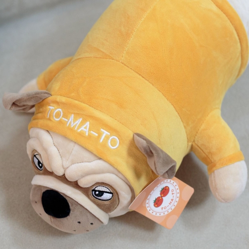 Картинка Мягкая игрушка Собака Мопс 45 см в желтой толстовке ТО-МА-ТО DL404513423Y 4610136046733 фото 4
