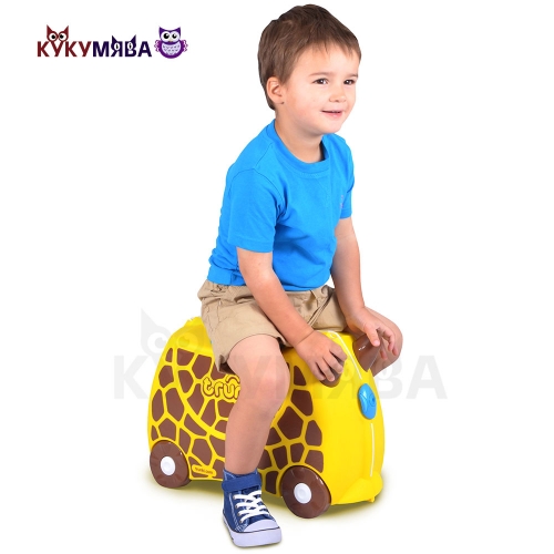 Картинка Детский чемодан Жираф Джери на колесиках Trunki 0265-GB01 5055192202652 фото 5