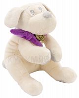 Картинка Игрушка мягкая Собака 15 см (белая/фиолетовая) Lapkin AT365200 4627093652006