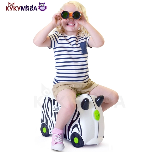 Картинка Детский чемодан Зебра Зимба на колесиках Trunki 0264-GB01 5055192202645 фото 5