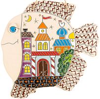 Картинка Панно большое Рыба Городские ворота керамическое декоративное авторской ручной работы КМ Ариадна КМА-ПД-23 2424680005472