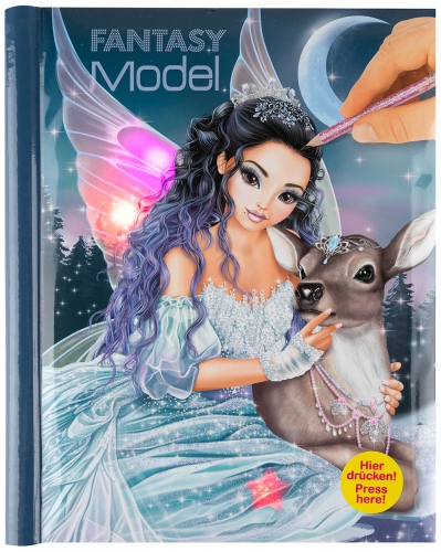 Картинка Альбом для раскрашивания Fantasy Model с музыкой и подсветкой Ледяная принцесса 0410727/0010727 4010070420307 фото 2