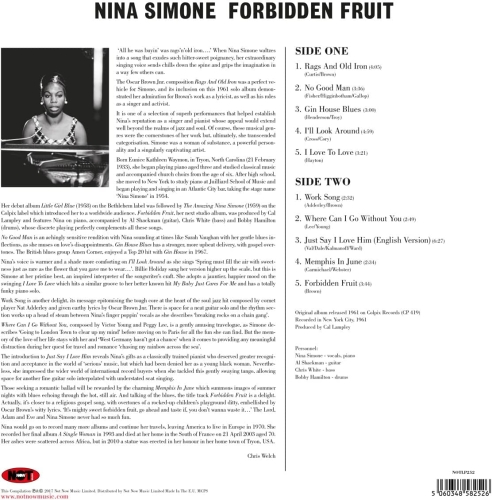 Картинка Nina Simone Forbidden Fruit Green Vinyl (LP) NotNowMusic 401714 5060348582526 фото 6