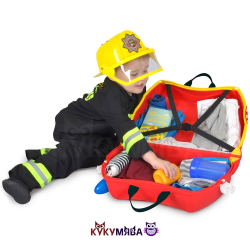Картинка Детский чемодан Пожарный Фрэнк на колесиках Trunki 0254-GB01 5055192202546 фото 4