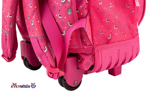 Картинка Рюкзак школьный TOPModel Альпака на колесах розовый Depesche 0410360/0010360 4010070392529 фото 4