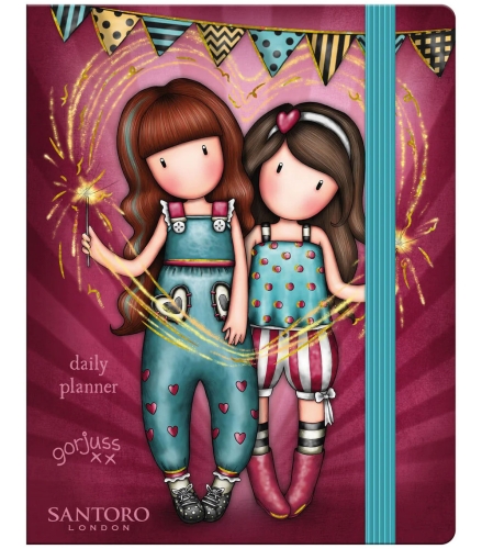 Картинка Ежедневник недатированный Gorjuss Fairground Stationery Fireworks Санторо для девочек SL975GJ09 2038254050753