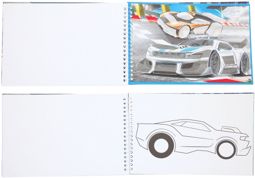 Картинка Мини-альбом 20 Х 12,5 см для творчества и раскрашивания с блестящими наклейками Monster Cars Монстр Тачки для мальчиков 0411884 4010070608798 фото 5