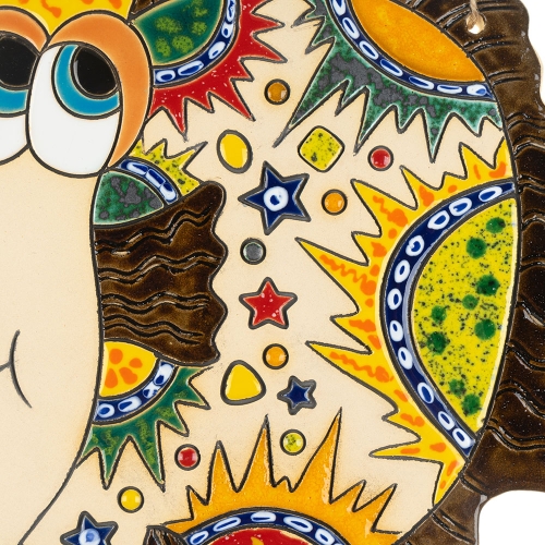 Картинка Панно Рыба-королева Звезды коричневая декоративное авторской ручной работы КМ Ариадна КМА-ПД-33 2424680005571 фото 3