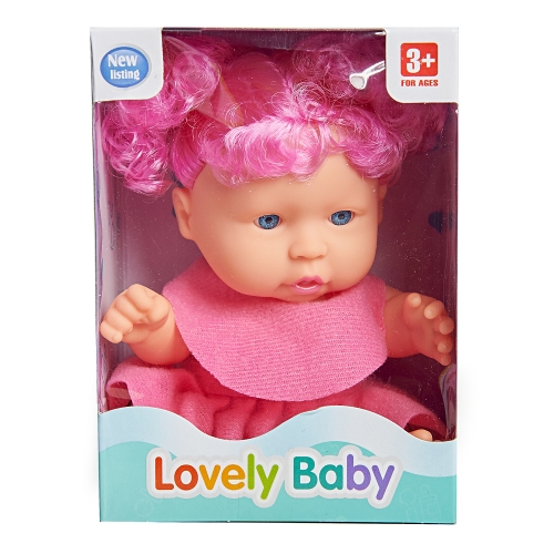 Картинка Кукла в малиновом платье с розовыми локонами 18.5 см Lovely Baby XM632/7 6920140882486 фото 2