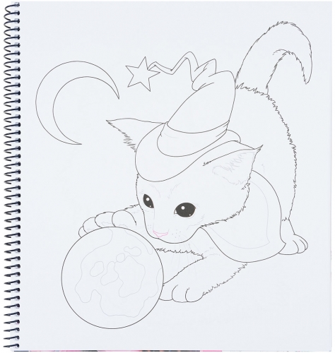 Картинка Альбом для творчества и рисования с наклейками TOPModel Create Your Kitty Котята MOONLIGHT Раскраска Топ модель Создай котенка для девочек 0411663/0011663 4010070596057 фото 13