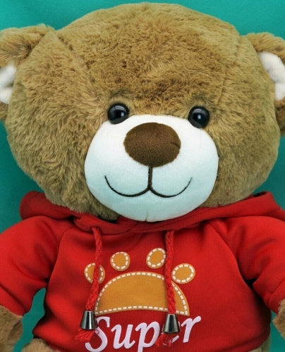 Картинка Мягкая игрушка Медведь 30 см в красной толстовке ТО-МА-ТО DL203006908R 4610136044289 фото 11