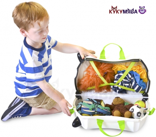 Картинка Детский чемодан Зебра Зимба на колесиках Trunki 0264-GB01 5055192202645 фото 8