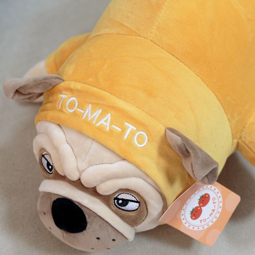 Картинка Мягкая игрушка Собака Мопс 45 см в желтой толстовке ТО-МА-ТО DL404513423Y 4610136046733 фото 5
