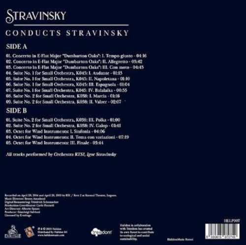 Картинка Stravinsky Conducts Stravinsky (LP) Halidon Music 402090 8030615070749 фото 2