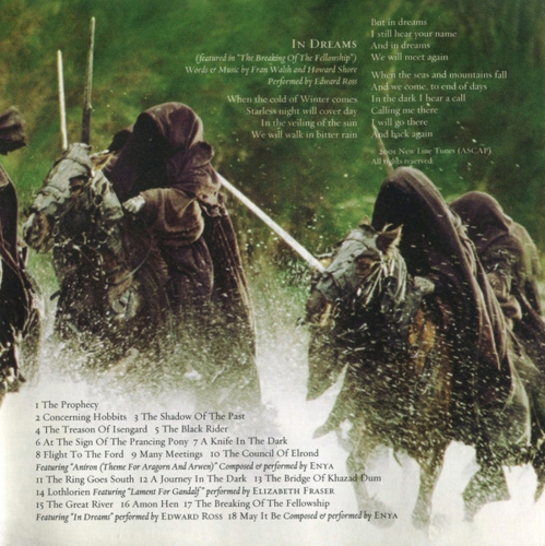 Картинка The Lord Of The Rings The Fellowship Of The Ring Soundtrack Howard Shore (CD) Reprise Records Music 402110 093624811022 фото 4