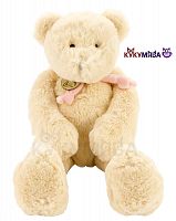 Картинка Игрушка мягкая Медведь 40 см (бежевый/розовый) Lapkin AT365063 4627093650637