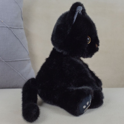 Картинка Мягкая игрушка Черный кот 27 см ТО-МА-ТО LH602723001BK 4660185254764 фото 2