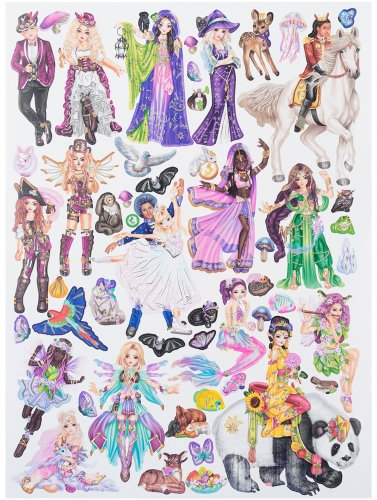 Картинка Альбом для творчества с блестящими наклейками Fantasy Model Stickerworld TOPModel для девочек 0411668/0011668 4010070596156 фото 4