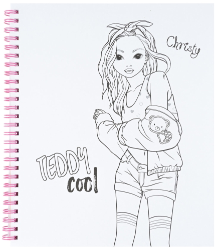 Картинка Альбом для творчества и рисования TOPModel TEDDY COOL Colouring Book раскраска топ модель для девочек 0411652 4010070594893 фото 7